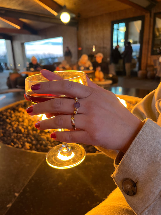 Ocean Sky Wire Wrap Rings