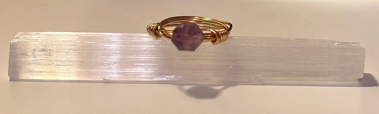 Ocean Sky Wire Wrap Rings