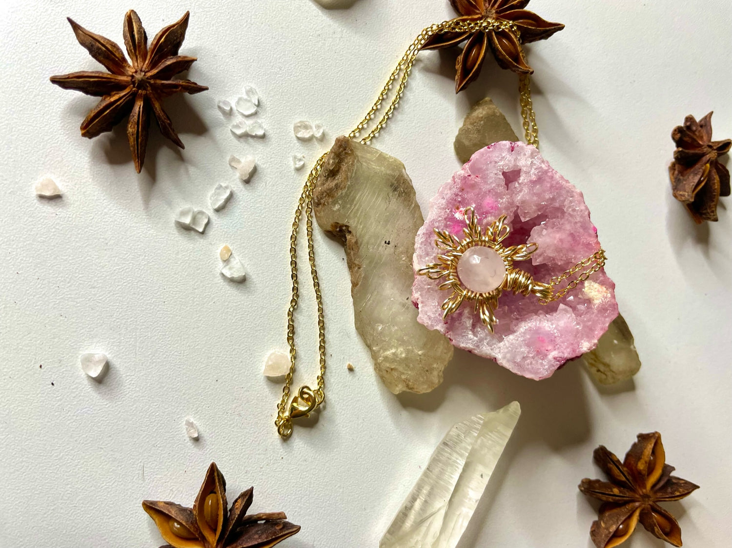 Sun Crystal Wire Wrap