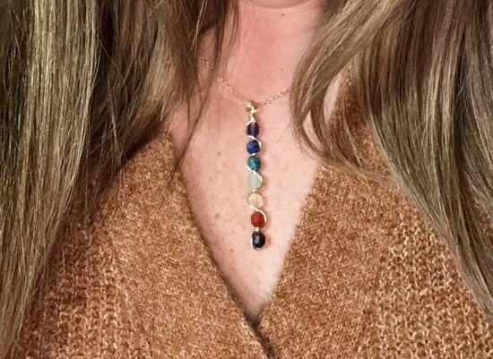 Chakra Wave Wrap Pendant